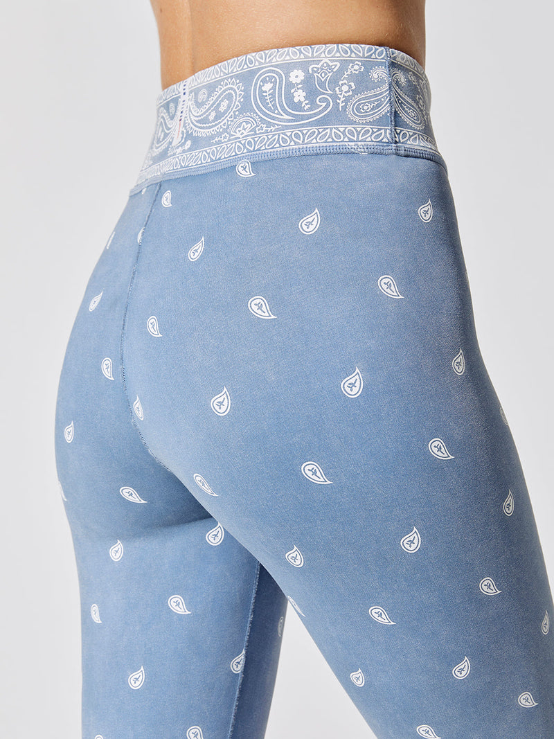 Hi-rise Legging - Stonewash Bandana