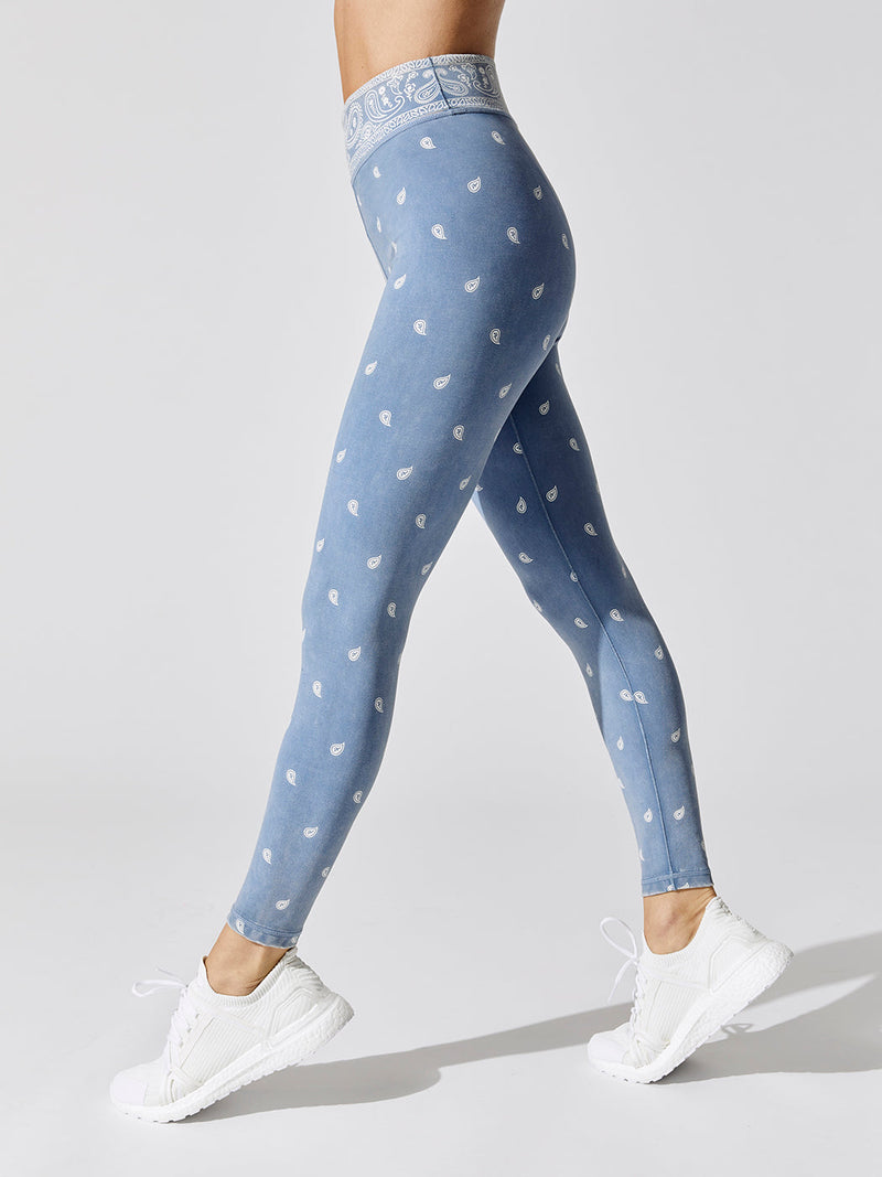 Hi-rise Legging - Stonewash Bandana