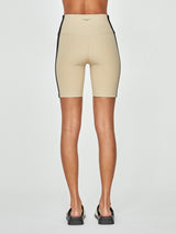 Blake Biker Short - Tan And Black