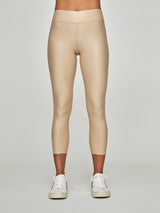 Regular Rise 7/8 Legging in Takara Shine - Sandy Tan