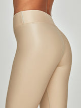 Regular Rise 7/8 Legging in Takara Shine - Sandy Tan