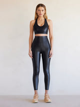 High Rise 7/8 Legging in Takara Shine - Black