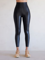 High Rise 7/8 Legging in Takara Shine - Black