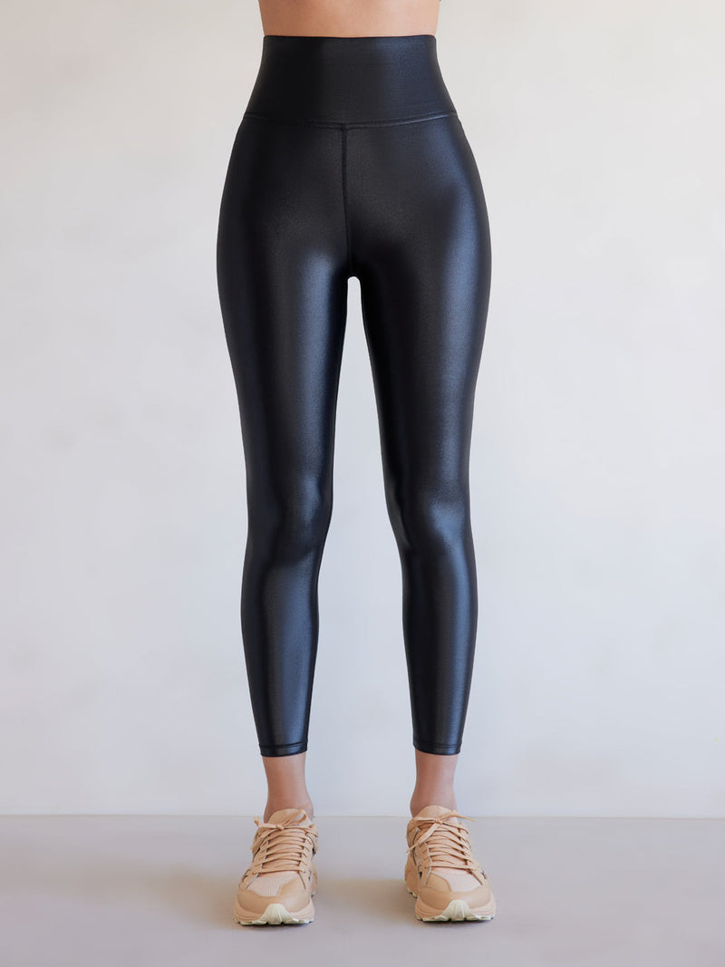 High Rise 7/8 Legging in Takara Shine - Black