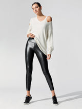 High Rise 7/8 Legging in Takara Shine - Black