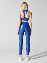 High Rise 7/8 Legging in Takara Shine - Lazuli Blue
