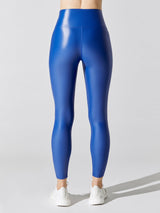 High Rise 7/8 Legging in Takara Shine - Lazuli Blue