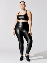 High Rise 7/8 Legging in Crocodile Takara Shine - Black