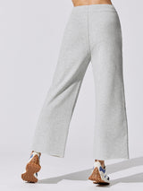 French Terry Capri Sweatpant - Heather Grey