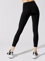 High Rise 7/8 Legging With Pockets in Cloud Compression - Black