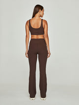Ribbed Flare - Dark Oak