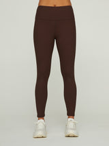Ribbed Regular Rise 7/8 Legging - Dark Oak