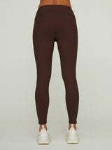 Ribbed Regular Rise 7/8 Legging - Dark Oak