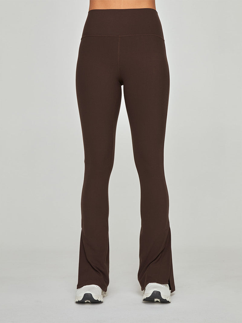 Split Bootcut Legging in Melt - Dark Oak