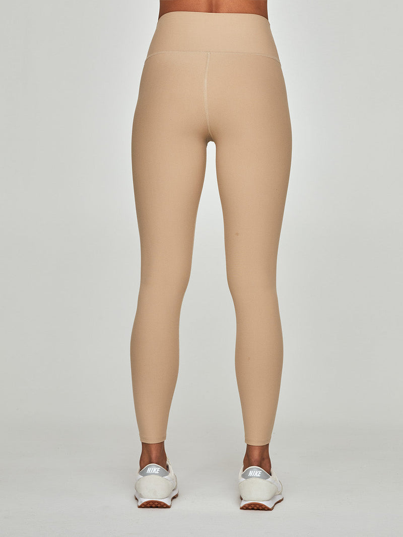 High Rise Full-Length Legging in Melt - Sandy Tan