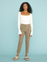 Pintuck Trouser - Tan