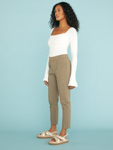 Pintuck Trouser - Tan
