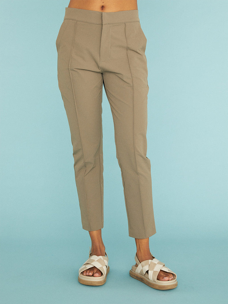 Pintuck Trouser - Tan