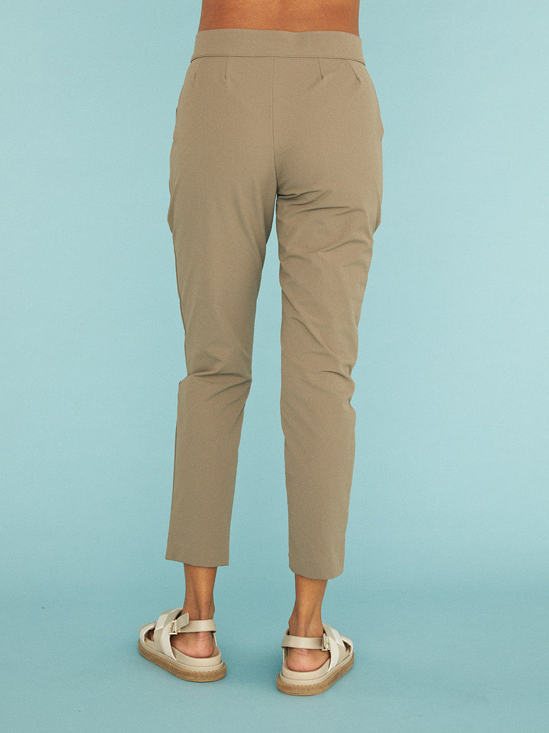 Pintuck Trouser - Tan