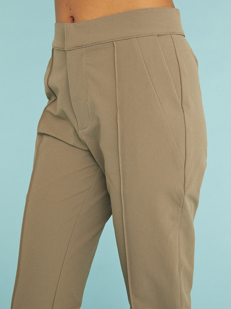 Pintuck Trouser - Tan