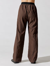 Leo Wide Leg Pants - Brown